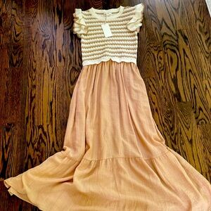 NWT By the River knit top maxi dress